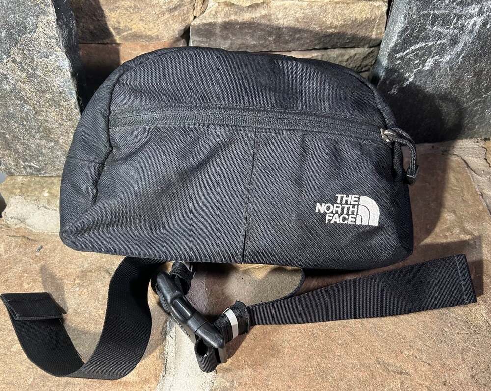 THE NORTH FACE DUAL STEALTH PACK FANNY BELT HIKING MOUNTAIN BIKER BAG BLACK
